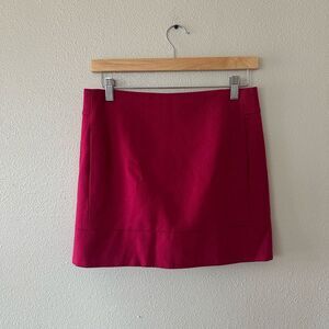 J Crew Wool Blend Hot Pink Barbiecore Mini Skirt Size 2